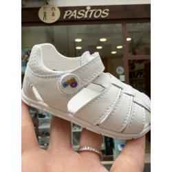 Sandalia Barefoot Pablosky blanca clásica