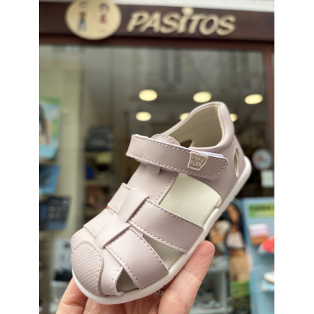 Sandalia Piruflex respetuosa rosa velcro