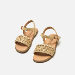 Sandalia respetuosa MustangFree rafia natural