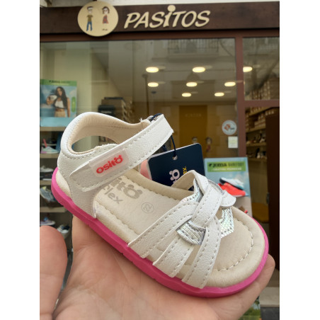 Sandalia Respetuosa Tecnobaby de Conguitos blanca