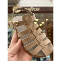 Sandalia respetuosa de Coqueflex ante beige