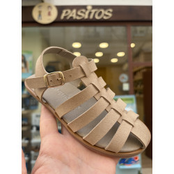 Sandalia respetuosa de Coqueflex ante beige