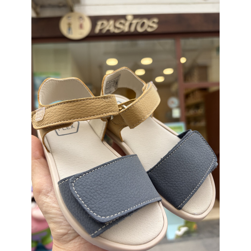 Sandalia tipo menorquina respetuosa bicolor