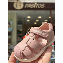 Sandalias bio respetuosa piel rosa