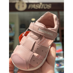 Sandalias bio respetuosa piel rosa