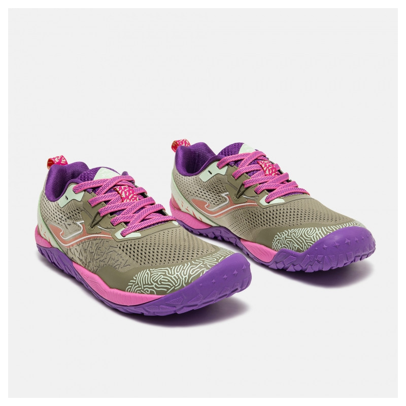 Deportiva Barefoot Tundra lady malva y gris