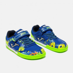 Fútbol barefooT Joma TopFlex azul y fluor velcro