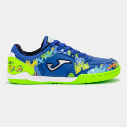 Fútbol barefooT Joma TopFlex azul y fluor cordones