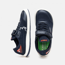 Deportiva Viper Barefoot Joma marino y rojo velcro